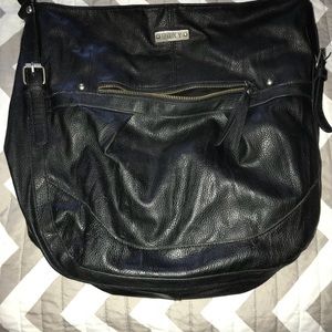Black crossbody bag or shoulder bag